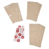 Discount Adventskalender-Set, Tüten/Sticker, Haus/creme Geschenkverpackung|Adventskalender