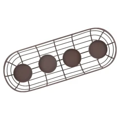 New Adventskranz Rustik, Blockkerzen/braun Matt, 50 Cm Geschenkideen|Adventskränze & Zubehör