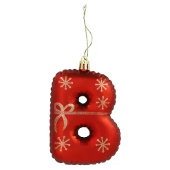 Clearance Anhänger Buchstabe, B/rot, 10 Cm Weihnachtsgeschenke|Weihnachtsbaumschmuck