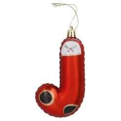 Hot Anhänger Buchstabe, J/rot, 10 Cm Weihnachtsgeschenke|Weihnachtsbaumschmuck