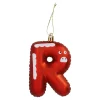 Outlet Anhänger Buchstabe, R/rot, 10 Cm Weihnachtsgeschenke|Weihnachtsbaumschmuck