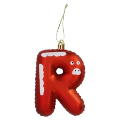 Outlet Anhänger Buchstabe, R/rot, 10 Cm Weihnachtsgeschenke|Weihnachtsbaumschmuck