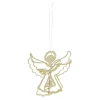 Clearance Anhänger Engel 3D, Gold, 12 Cm Weihnachtsbaumschmuck|Weihnachtsdeko