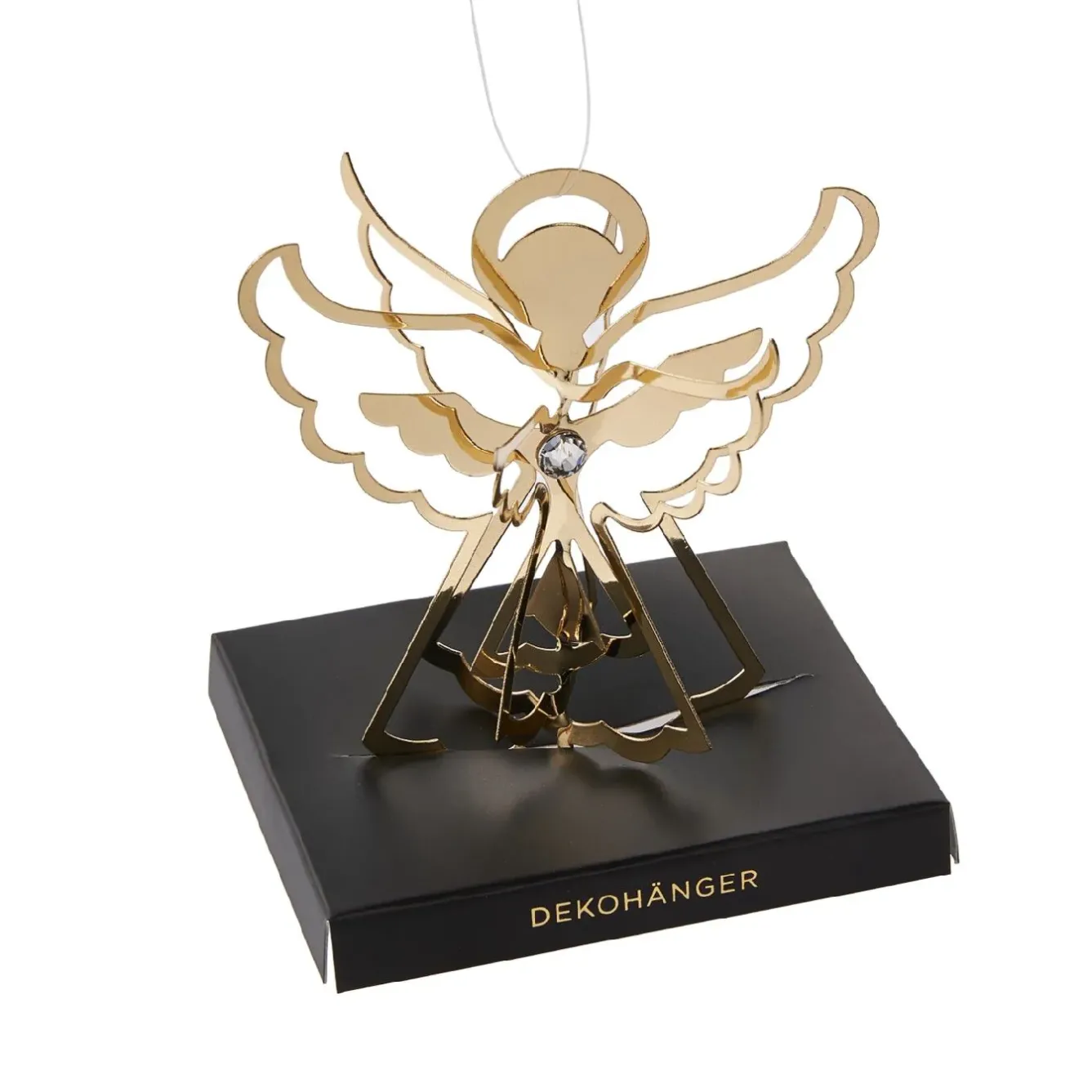 Discount Anhänger Engel 3D, Gold, 8 Cm Weihnachtsbaumschmuck|Weihnachtsdeko