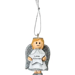 Discount Anhänger Engel, Silber, Liebste Schwester, 5,5 Cm Weihnachtsgeschenke|Nikolaus