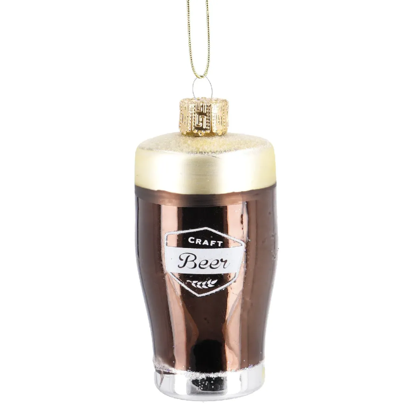 Discount Anhänger Fancy, Bunt, Craftbeer/braun, 10 Cm Weihnachtsbaumschmuck