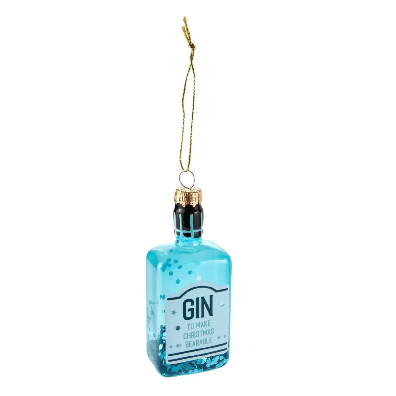 New Anhänger Fancy, Bunt, Gin/blau, 11 Cm Weihnachtsbaumschmuck