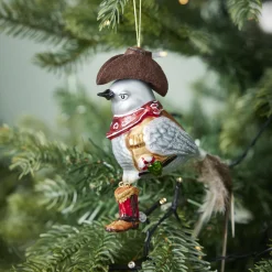 Sale Anhänger Fancy, Deluxe, Vogel/Cowboy Weihnachten|Weihnachtsbaumschmuck