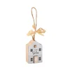 Hot Anhänger Haus Mit Spruch, Weiß, 6 Cm Shop The Look Xmas|Weihnachtsbaumschmuck