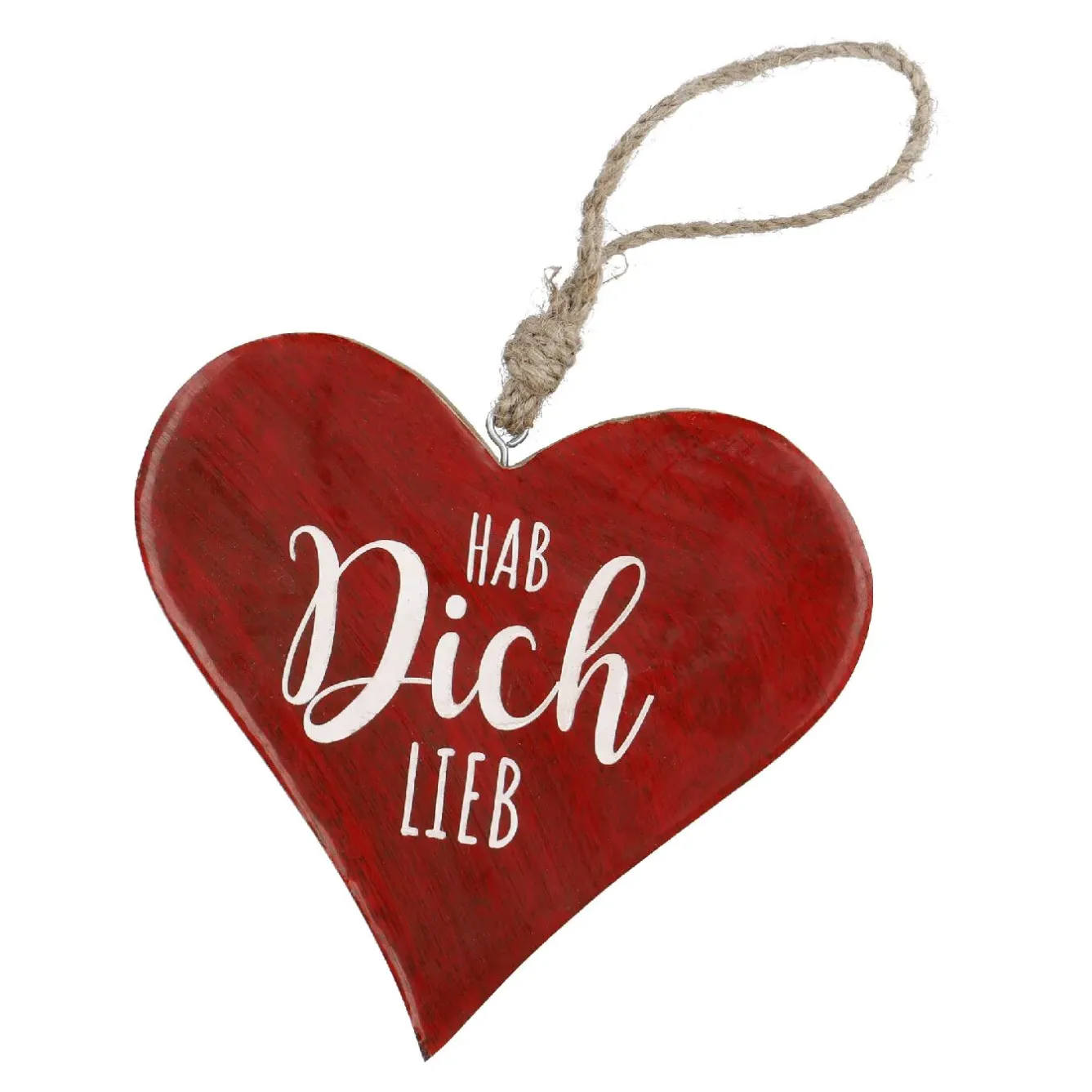 Clearance Anhänger Herz, Hab Dich Lieb/rot, 14.5 Cm Deko-Anhänger|Frühlingsdeko