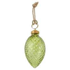 Sale Anhänger Ornament, Zapfen/grün, 9 Cm Weihnachtsbaumschmuck