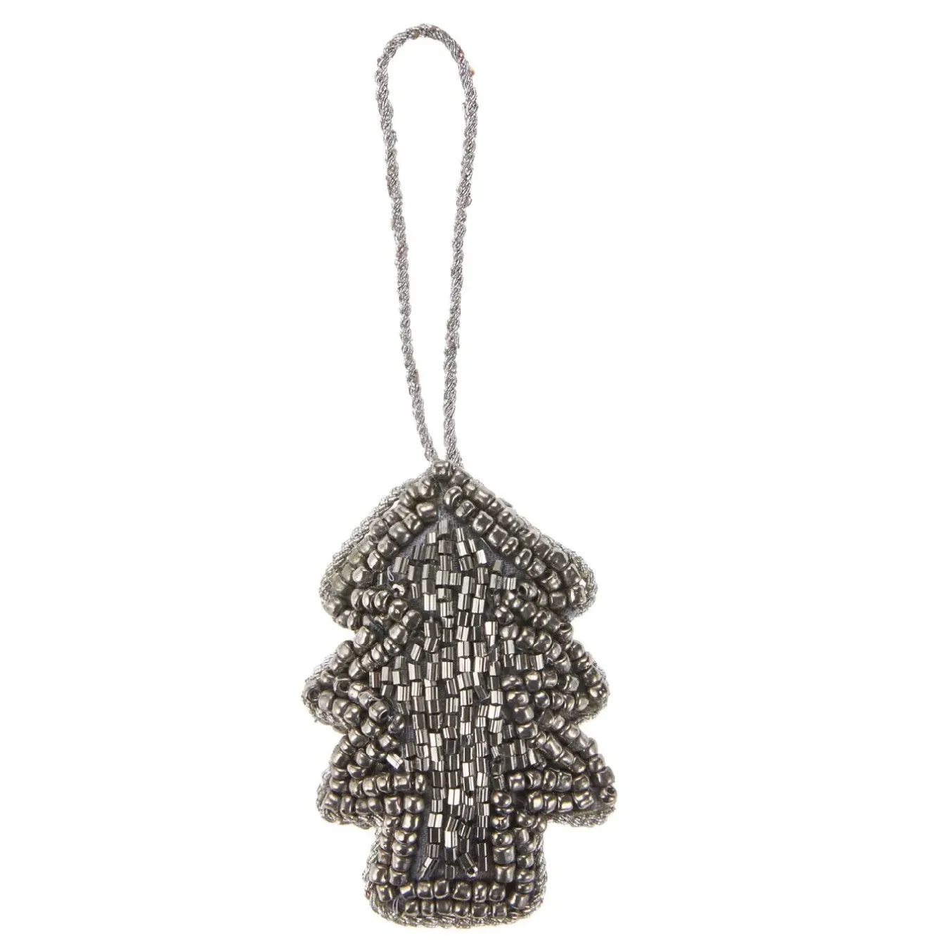 Online Anhänger Perlen, Tanne/silber, 7 Cm Weihnachtsbaumschmuck