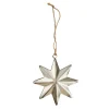 Outlet Anhänger Stern, Silber, 10.5 Cm Deko-Anhänger|Weihnachtsbaumschmuck