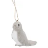 New Anhänger Vogel, Grau/rechts, 8.5 Cm Weihnachtsbaumschmuck|Weihnachten