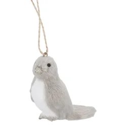 New Anhänger Vogel, Grau/rechts, 8.5 Cm Weihnachtsbaumschmuck|Weihnachten