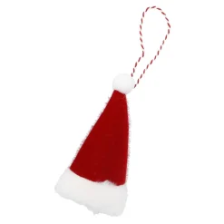 Discount Anhänger Weihnachten, Mütze/rot, 10 X 13 Cm Weihnachtsbaumschmuck|Adventskränze & Zubehör