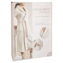 Best Bademantel Flausch, Creme, S/M Geschenkideen|Fashion