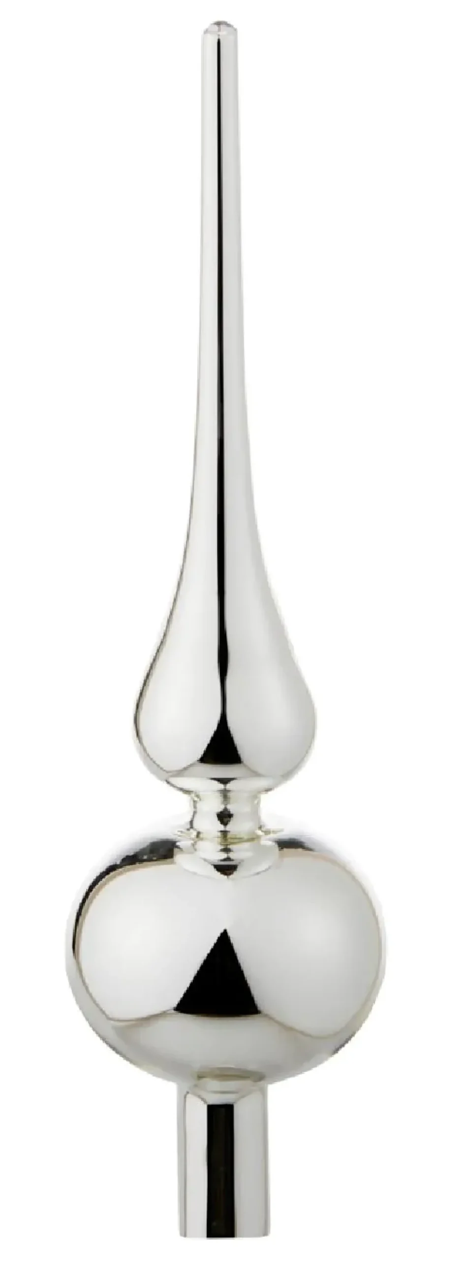New Baumspitze, Silber Glänzend, 25 Cm Weihnachtsbaumschmuck