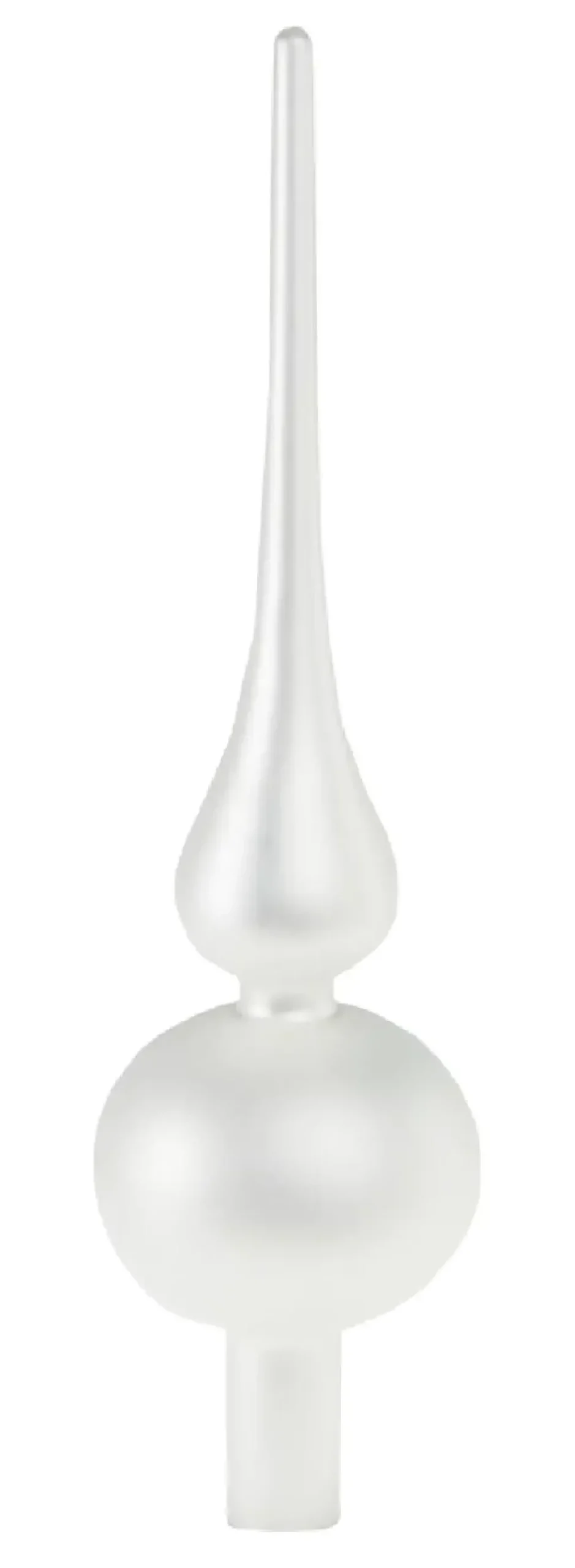 Online Baumspitze, Weiß Matt, 25 Cm Weihnachtsbaumschmuck
