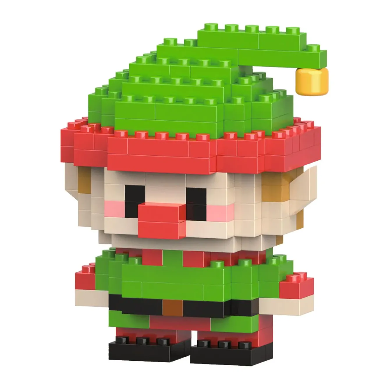 Hot Bausteine-Set 3D, Xmas/Elf, Klein Geschenkideen|Spielzeug