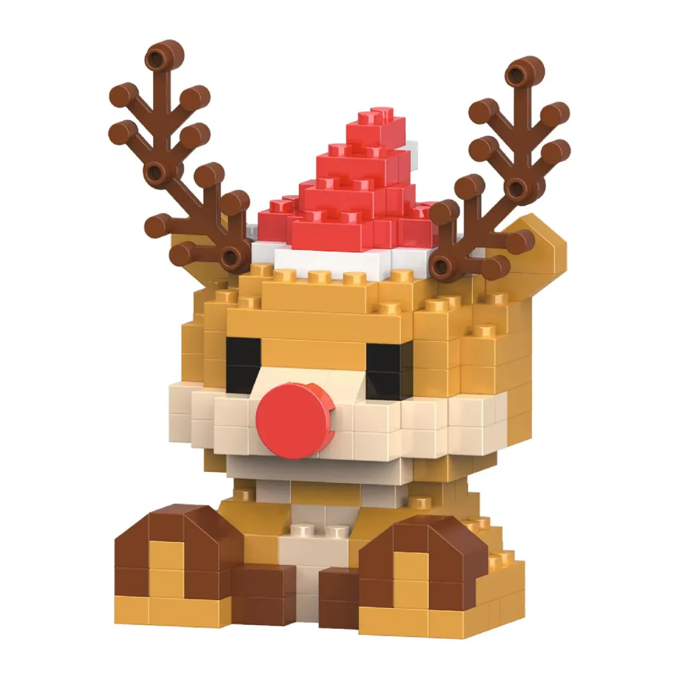 New Bausteine-Set 3D, Xmas/Rentier, Klein Geschenkideen|Spielzeug