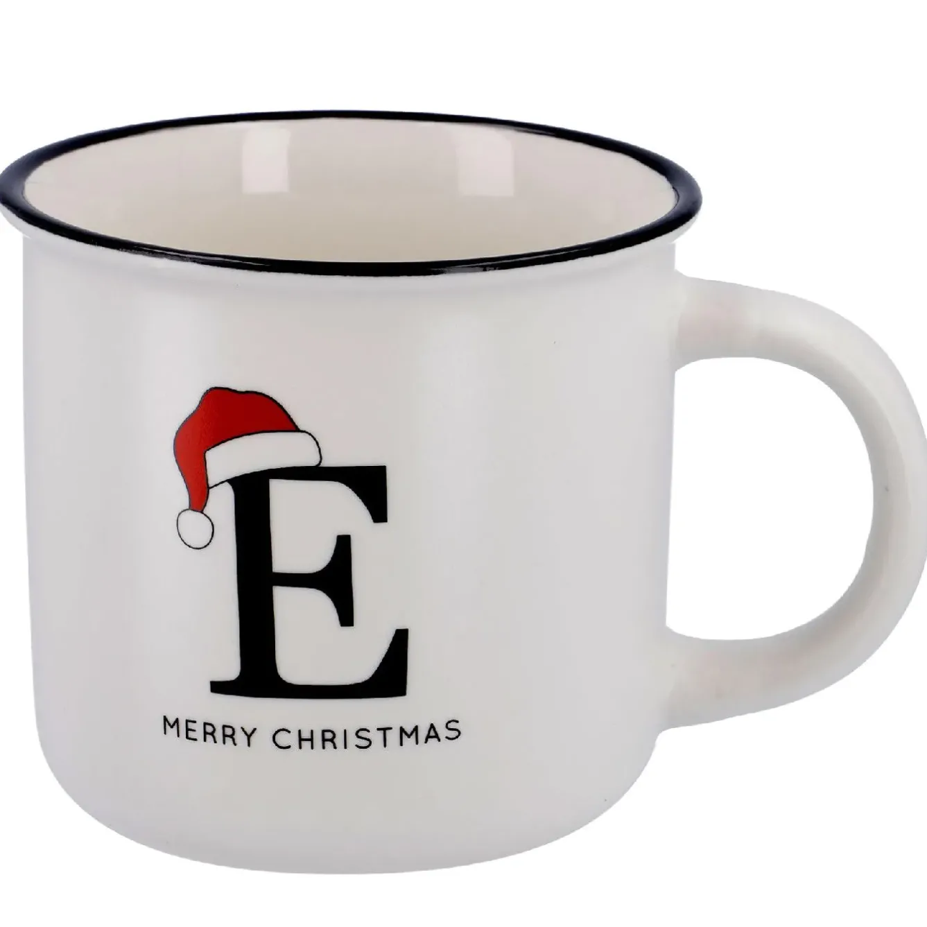 Sale Becher Buchstabe Mit Mütze, E, 380 Ml Küche|Weihnachtsgeschenke