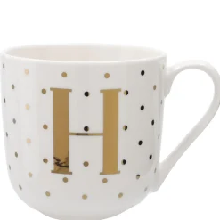 Clearance Becher Buchstabe/Punkte, H, 450 Ml Küche