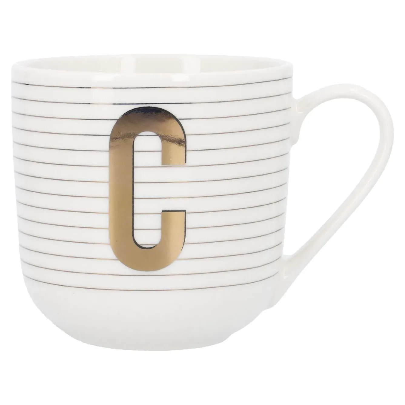 Sale Becher Buchstabe/Streifen, C, 450 Ml Küche|Weihnachtsbecher