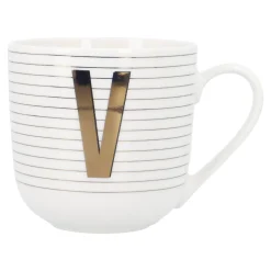 Online Becher Buchstabe/Streifen, V, 450 Ml Küche|Weihnachtsbecher