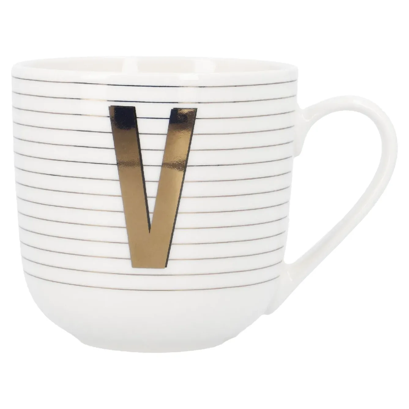 Online Becher Buchstabe/Streifen, V, 450 Ml Küche|Weihnachtsbecher