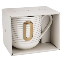Outlet Becher Buchstabe/Streifen, O, 450 Ml Küche|Weihnachtsbecher