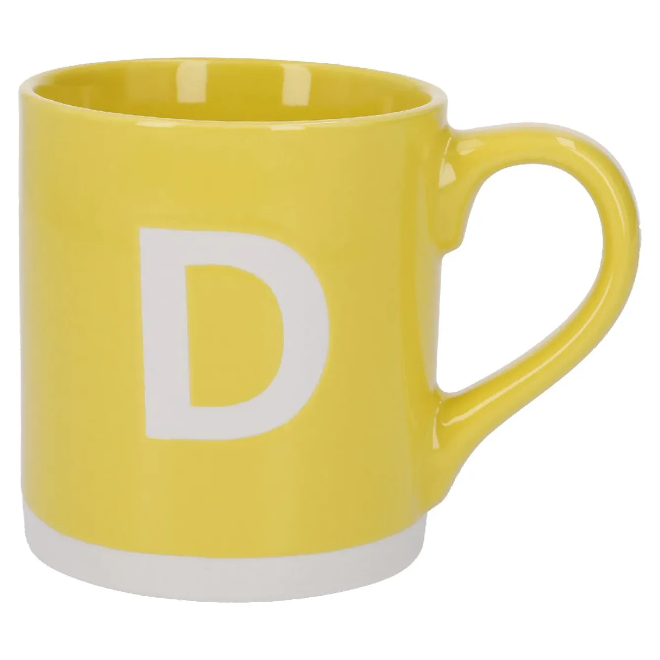 Hot Becher Buchstabe/Uni, D/gelb, 440 Ml Küche