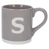Clearance Becher Buchstabe/Uni, S/grau, 440 Ml Küche