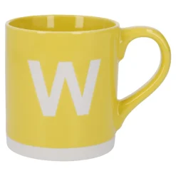 Sale Becher Buchstabe/Uni, W/gelb, 440 Ml Küche