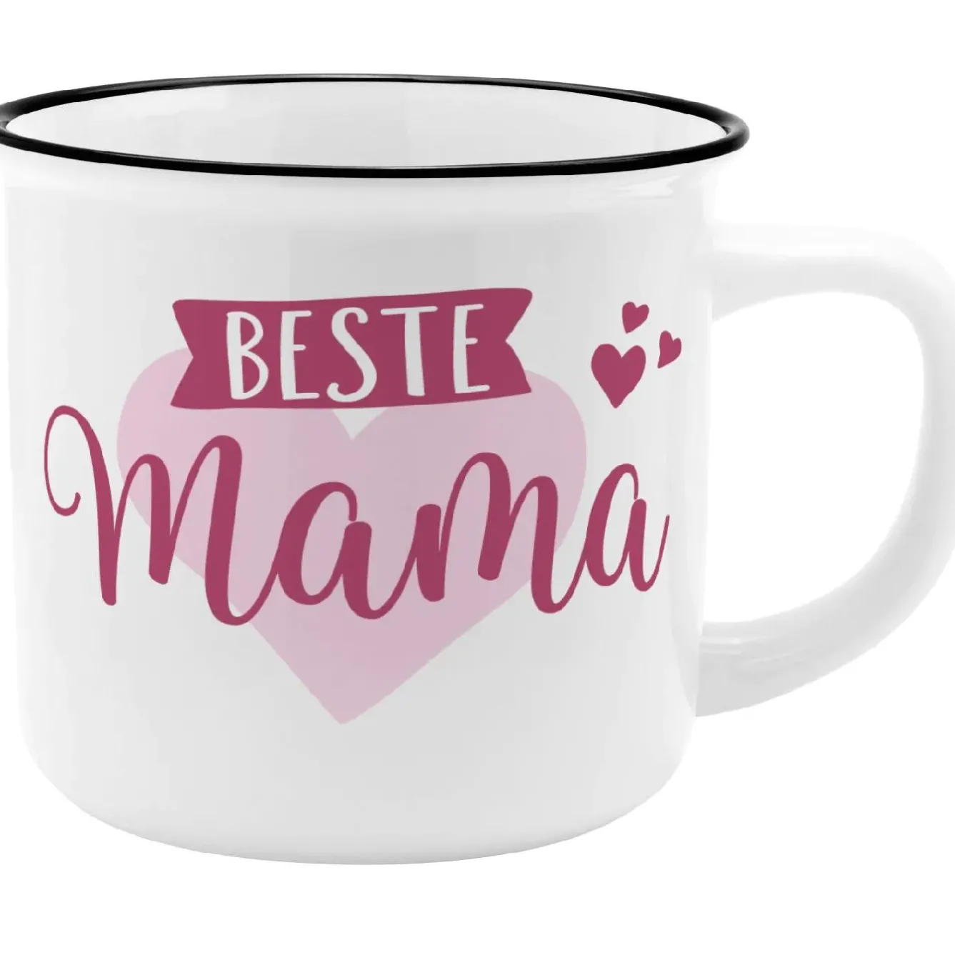 Discount Becher Emaille-Optik, Mama, 350 Ml Küche
