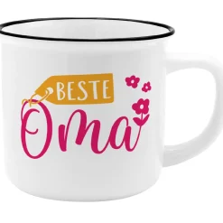 Clearance Becher Emaille-Optik, Oma, 350 Ml Küche