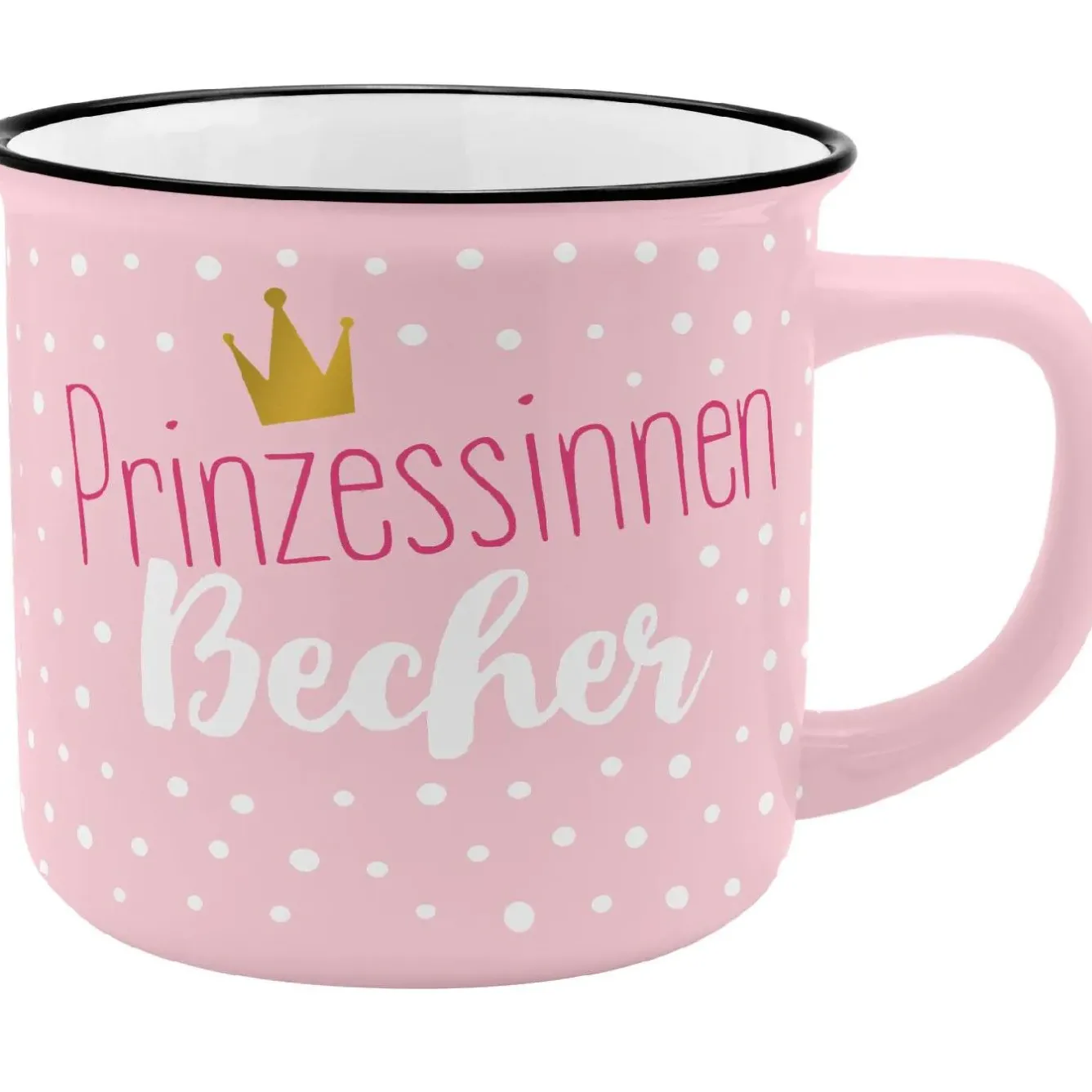 Clearance Becher Emaille-Optik, Prinzessin, 350 Ml Küche