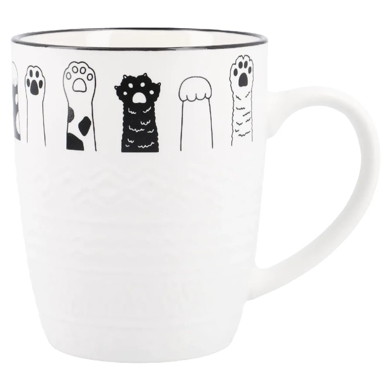 Clearance Becher Katzenrelief, Tatzen, 380 Ml Tierfreunde|Küche