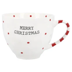 Outlet Becher Streifen-Henkel, Punkte, 450 Ml Küche|Weihnachtsbecher