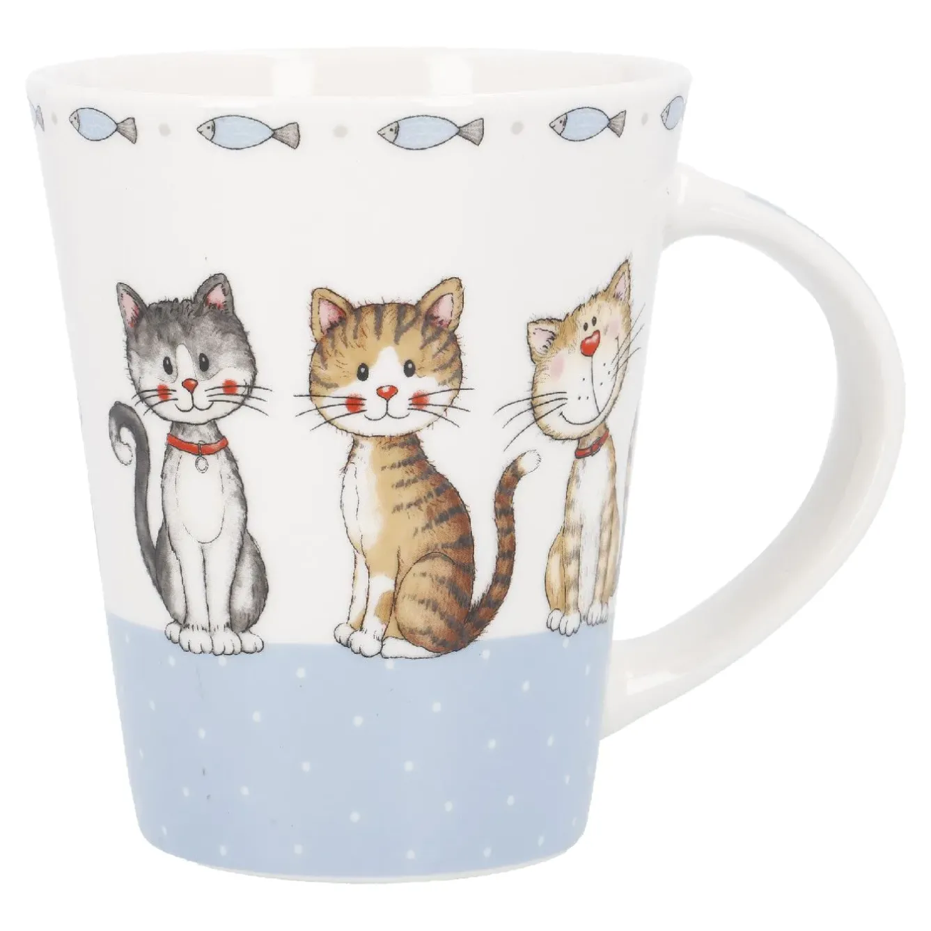 Clearance Becher Tier, Katzen/blau, 350 Ml Tierfreunde|Küche