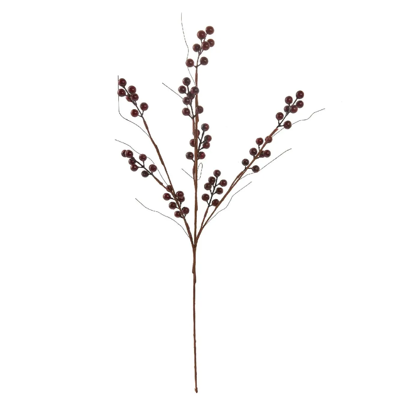Beerenzweig, Dunkelrot, 70 Cm Vasen & Kunstblumen|Weihnachtsdeko