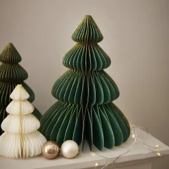 Outlet Deko-Baum Wabe, Dunkelgrün/4 Stufen, 20 Cm Weihnachtsdeko