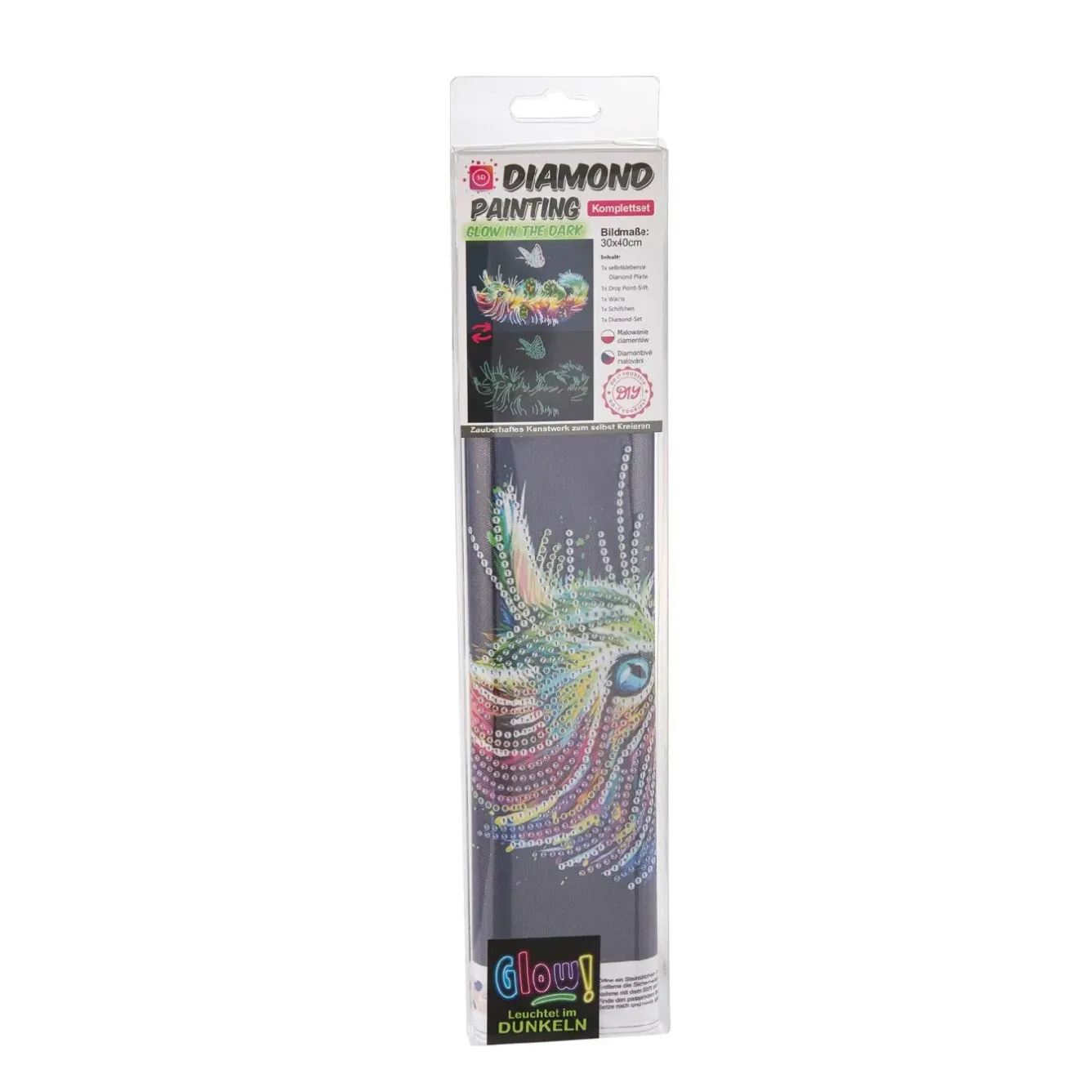 Outlet Diamond Painting Glow, Katze, 30 X 40 Cm Geschenkideen|Tierfreunde