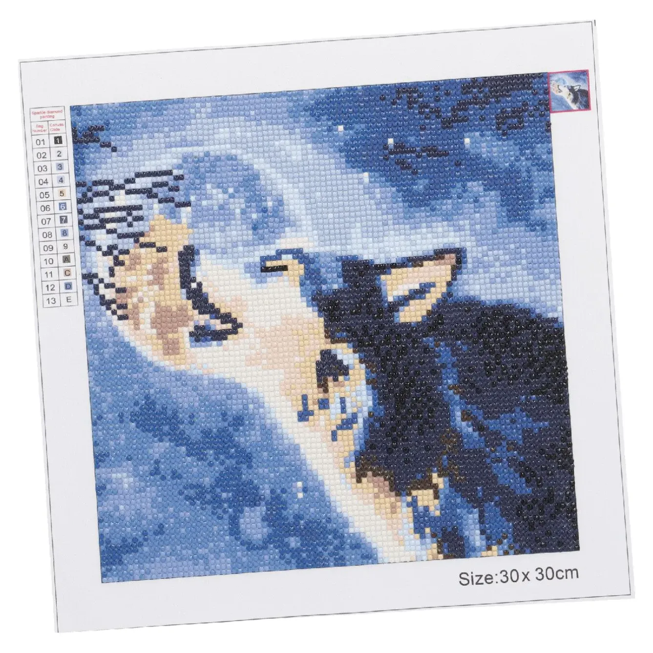 Sale Diamond Painting, Wolf, 30 X 30 Cm Geschenkideen|Diamond Painting