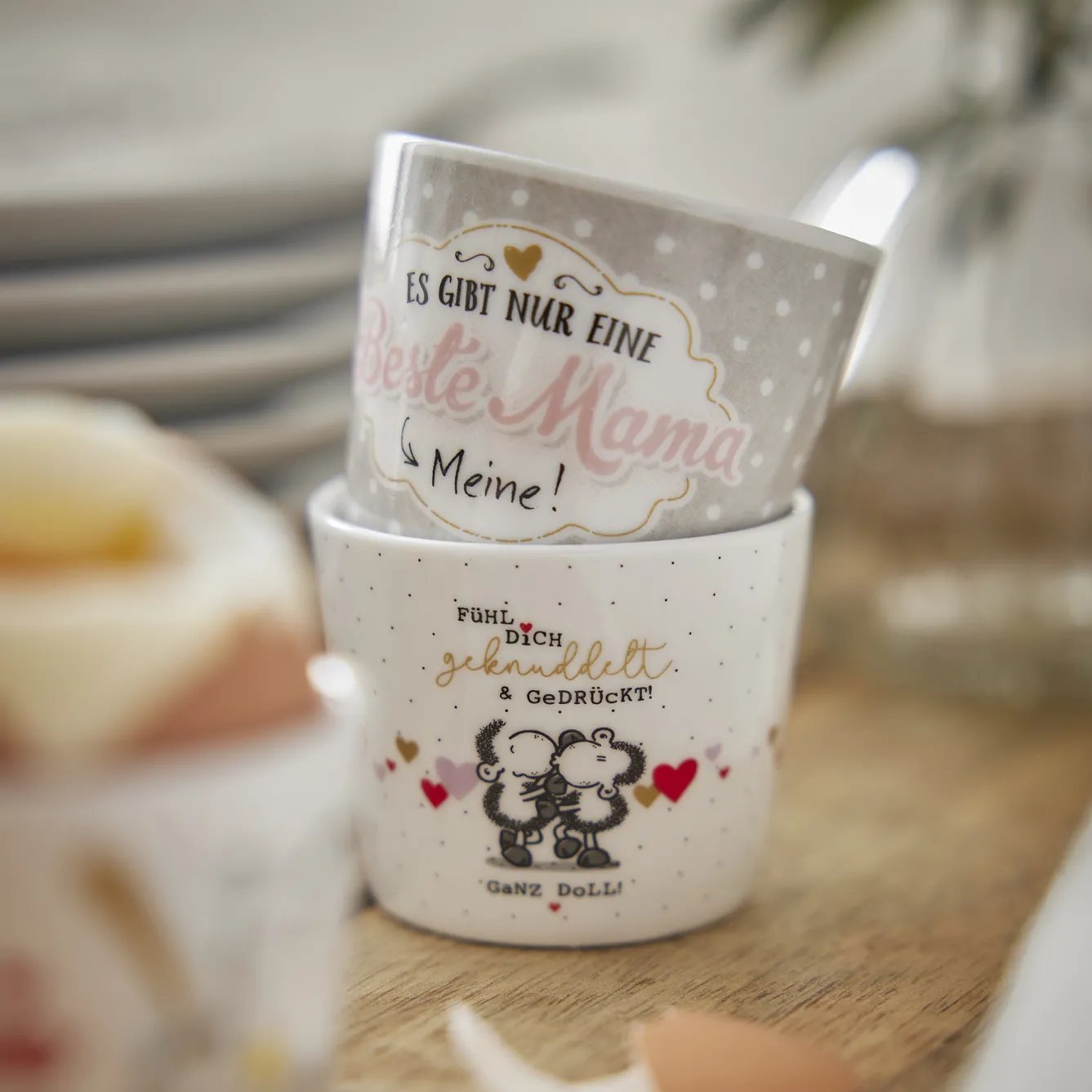 New Eierbecher, Geknuddelt Küche|Geschenkideen