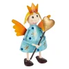 Discount Engel Mini, Herz/hellblau, 10 Cm Figuren|Weihnachtsdeko