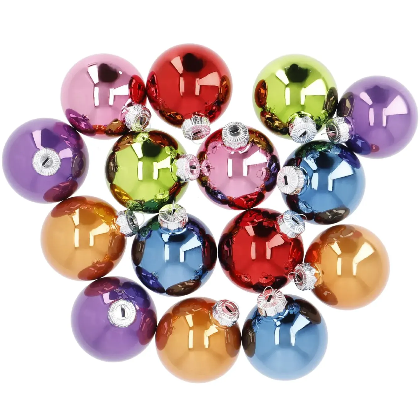 Clearance 15er Glaskugeln 6 Cm, Fancy Weihnachtsbaumschmuck|Weihnachten