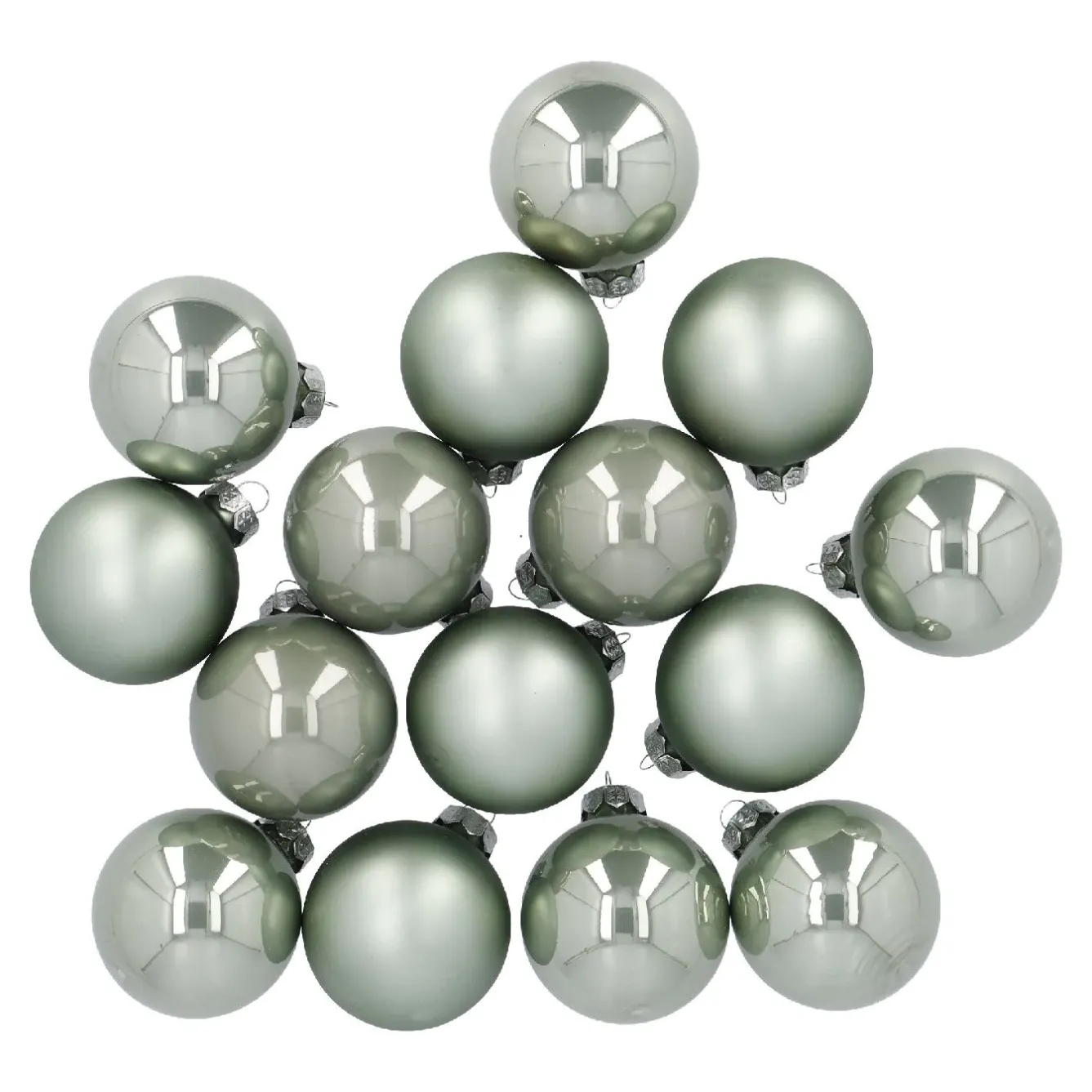 Online 15er Glaskugeln 6 Cm, Mint Weihnachtsbaumschmuck|Weihnachten