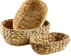 Outlet 3er Set Aufbewahrungskorb, Oval Organisation