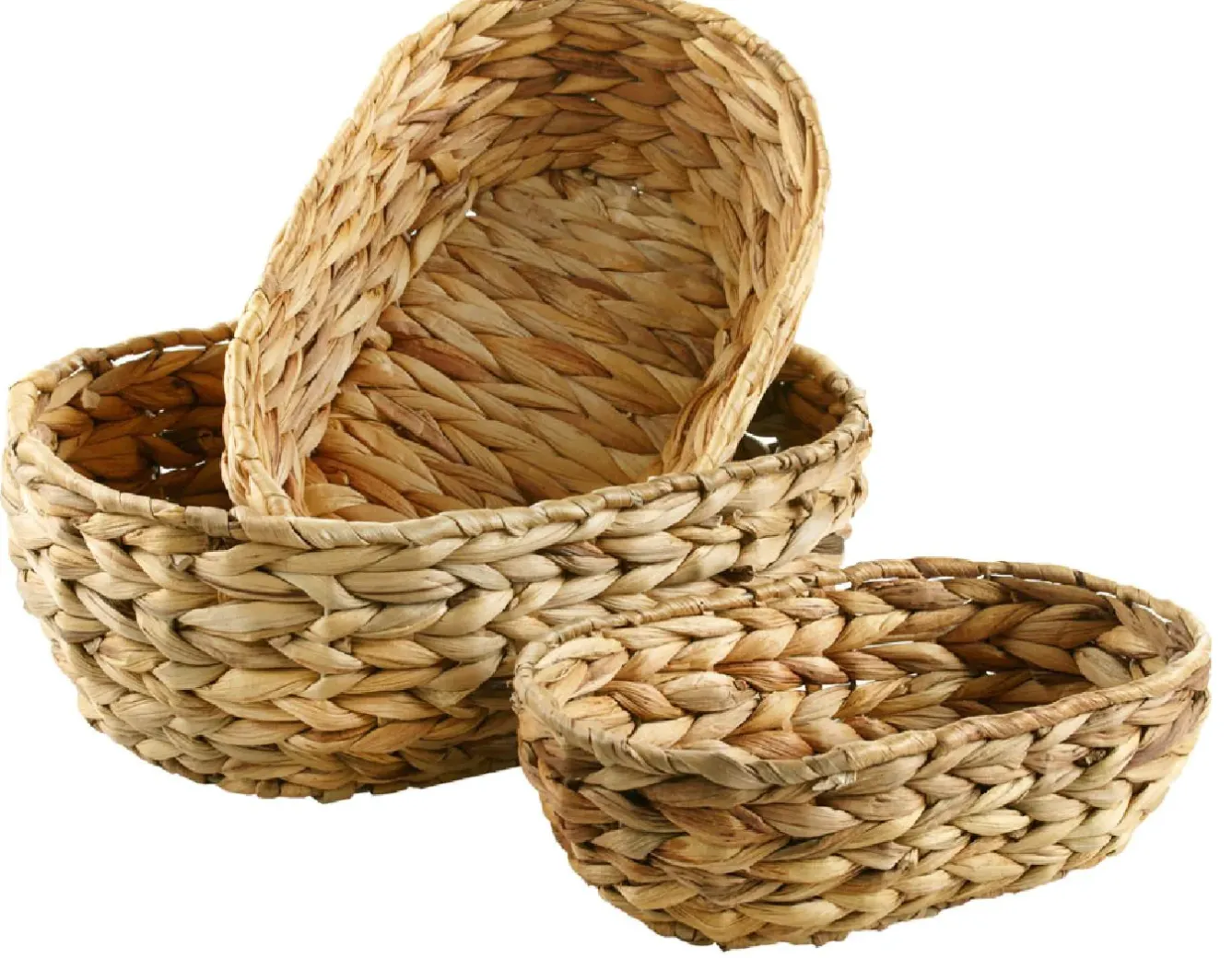 Outlet 3er Set Aufbewahrungskorb, Oval Organisation